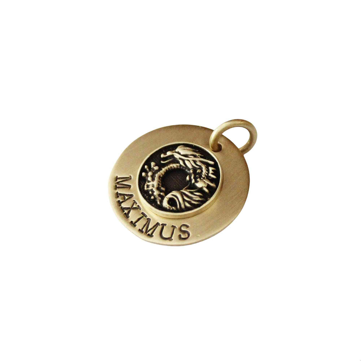 The Mythic Sigil | Artisan Dragon Pet ID & Custom Engraved Dog Tag, styled view