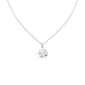 Four Leaf Clover Necklace | Minimalist Luck Talisman, front view