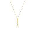Sardine Necklace | Lucky Fish Talisman, in Yellow Gold Plated finish