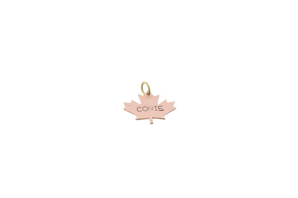 The True North Token | Artisan Maple Leaf Pet ID & Custom Tag, additional detail