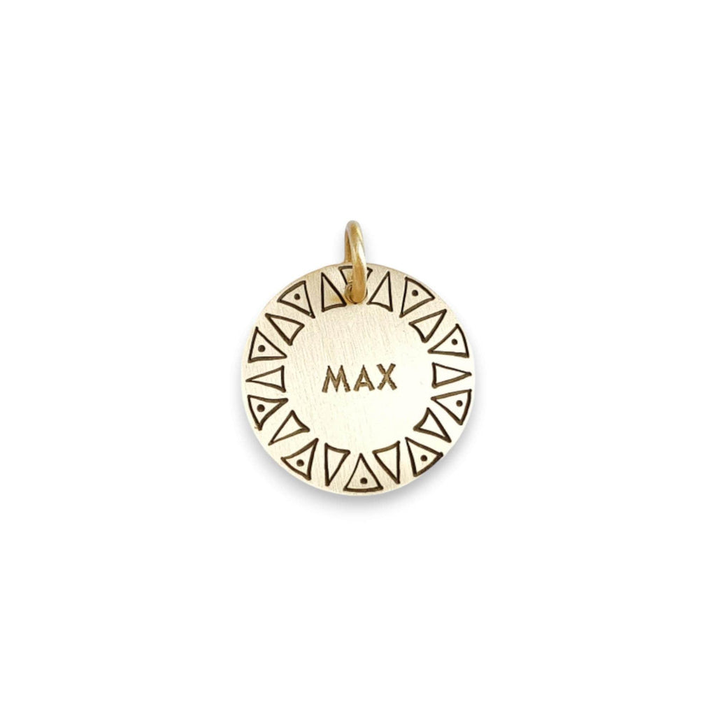The Resilient Thorns Token | Artisan Ethos Pet ID & Custom Engraved Dog Tag, front view