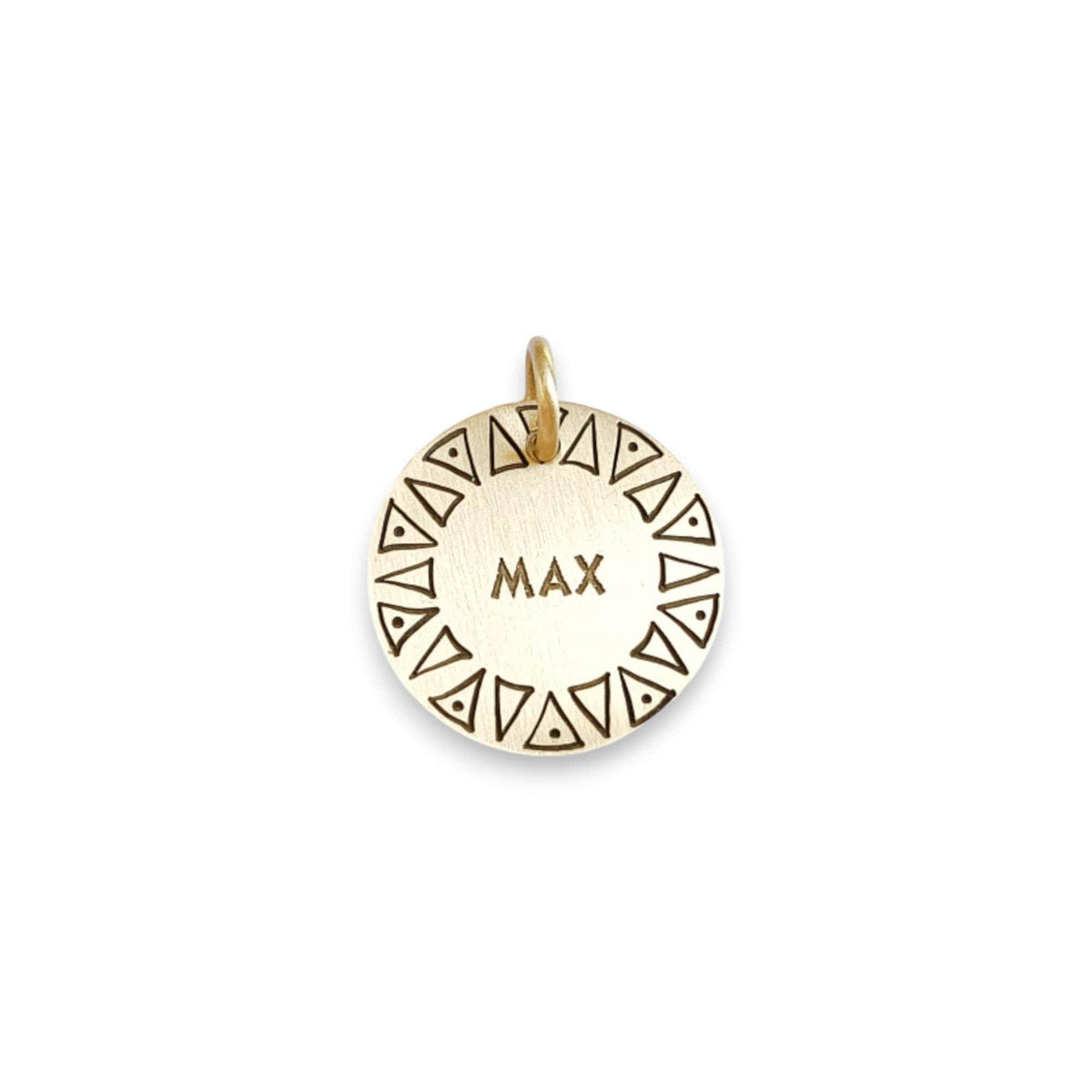 The Resilient Thorns Token | Artisan Ethos Pet ID & Custom Engraved Dog Tag, front view