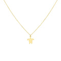 Dainty Turtle Necklace | Ocean Longevity Talisman, in Yellow Gold Plated finish