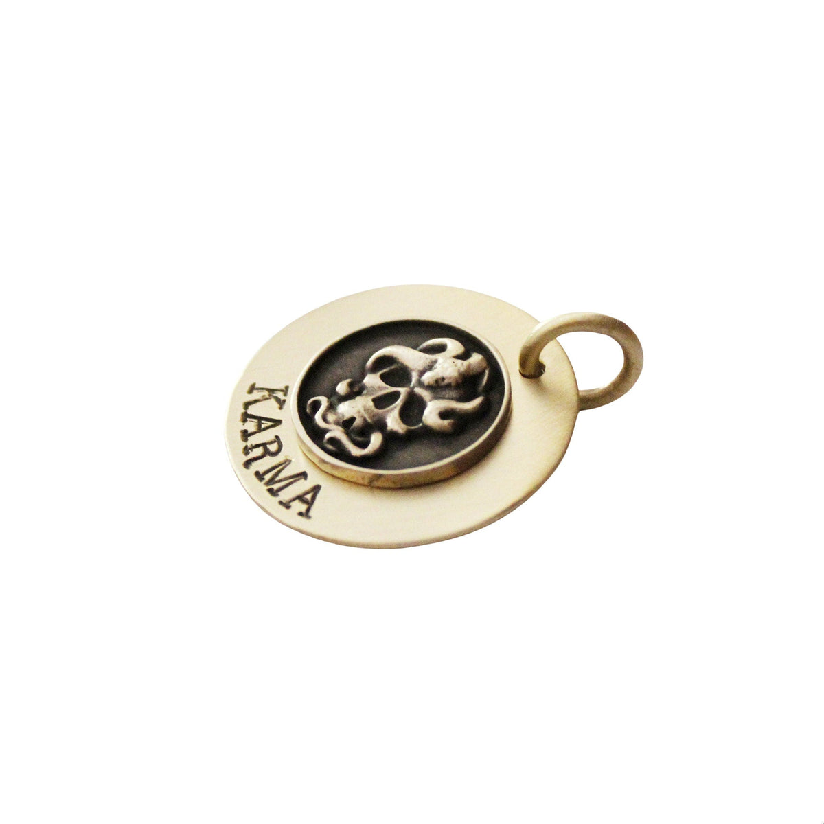 The Viperskull Token | Artisan Snake Skull Pet ID & Custom Engraved Dog Tag, alternate angle