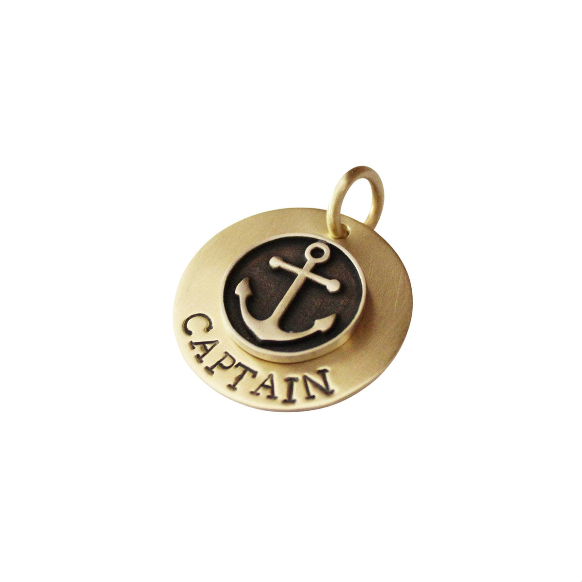 The Anchor Sigil | Artisan Mixed Metal Pet ID & Custom Engraved Dog Tag, styled view