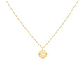 Compass Charm Necklace | Solid Gold True North Talisman | 14K Heirloom Jewelry, front view