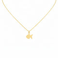 Goldfish Charm Necklace | Symbol of Abundance & Fortune, in Yellow Gold Plated finish