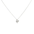 Rose Necklace Pendant | 3D Sculpted Silver Flower | Dainty Botanical Jewelry, front view