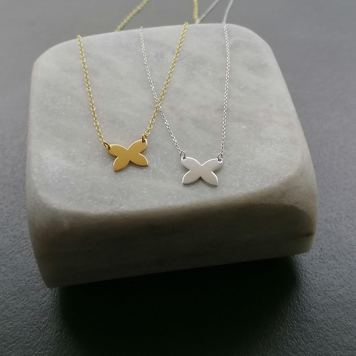 Butterfly Necklace | Transformation & Growth Charm, styled view