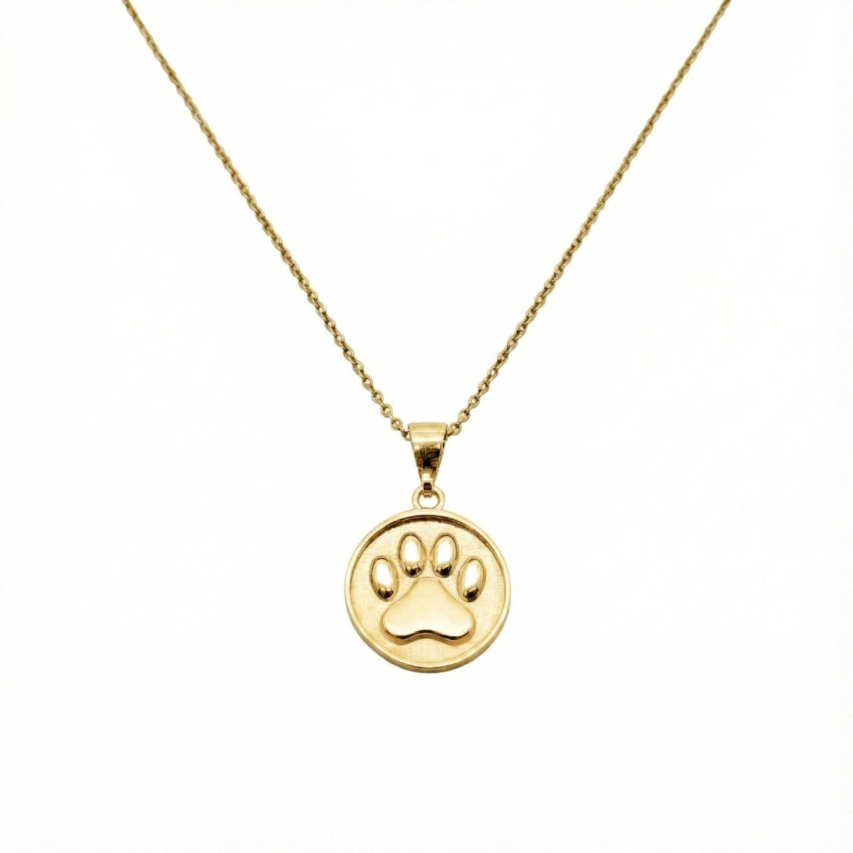 Paw Print Pendant | Pet Memorial Charm, close-up detail