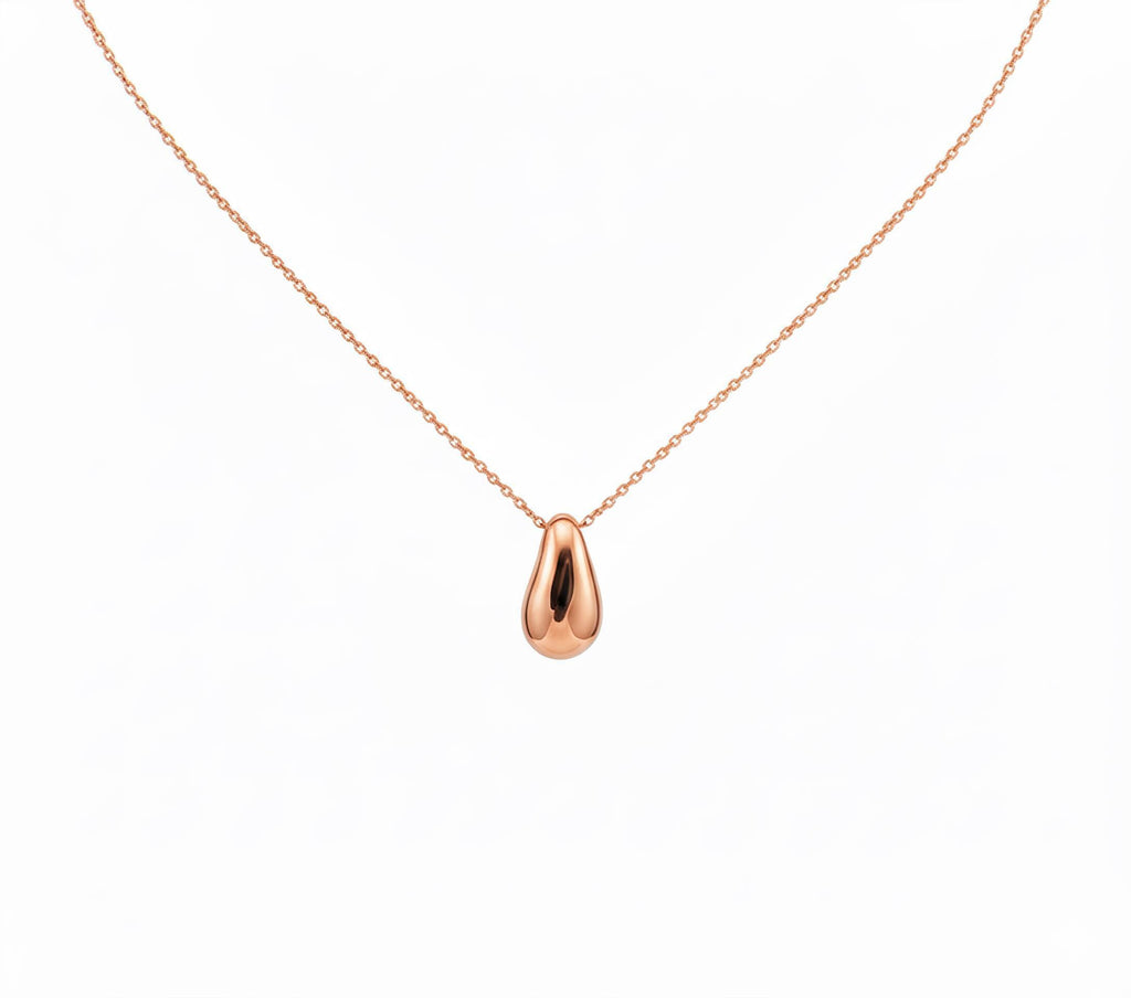 Pebble Charm Necklace | Minimalist Nature Talisman, alternate angle