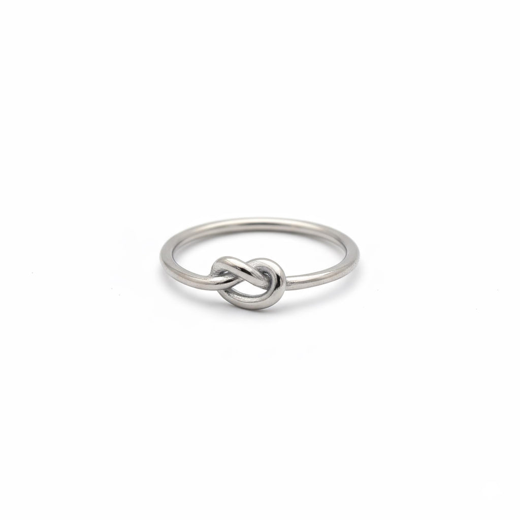 Love Knot Ring | Stacking Band, front view