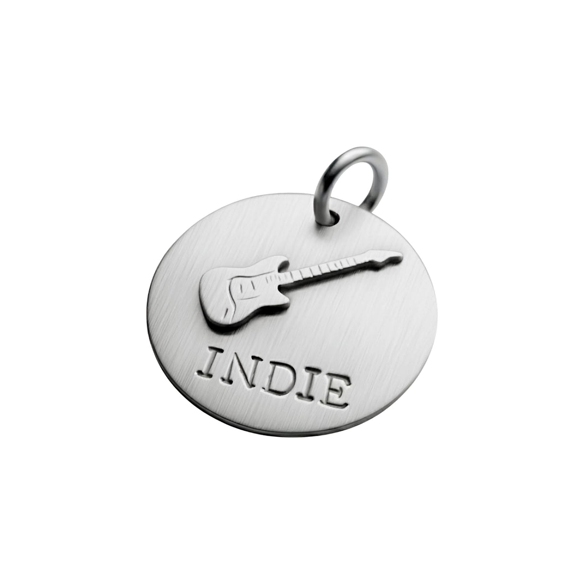 The Rockstar Token | Artisan Guitar Pet ID & Custom Dog Tag, additional detail