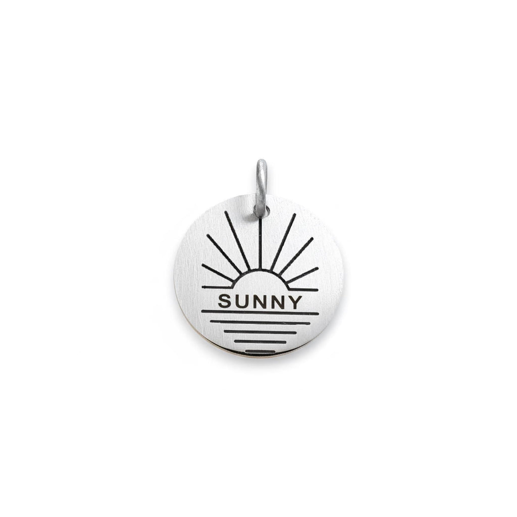 Sun Dog Tag | Personalized Pet ID, alternate angle