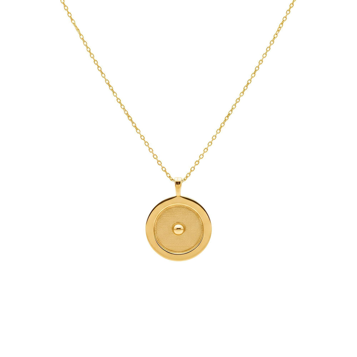 Circumpunct Necklace | Sterling Silver Sacred Geometry Pendant | Minimalist Monad Talisman, alternate angle