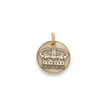 The Royal Heirloom Token | Artisan Crown Pet ID & Custom Engraved Dog Tag, front view
