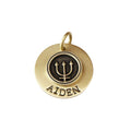The Sovereign Trident Token | Artisan Maritime Pet ID & Custom Engraved Dog Tag, front view