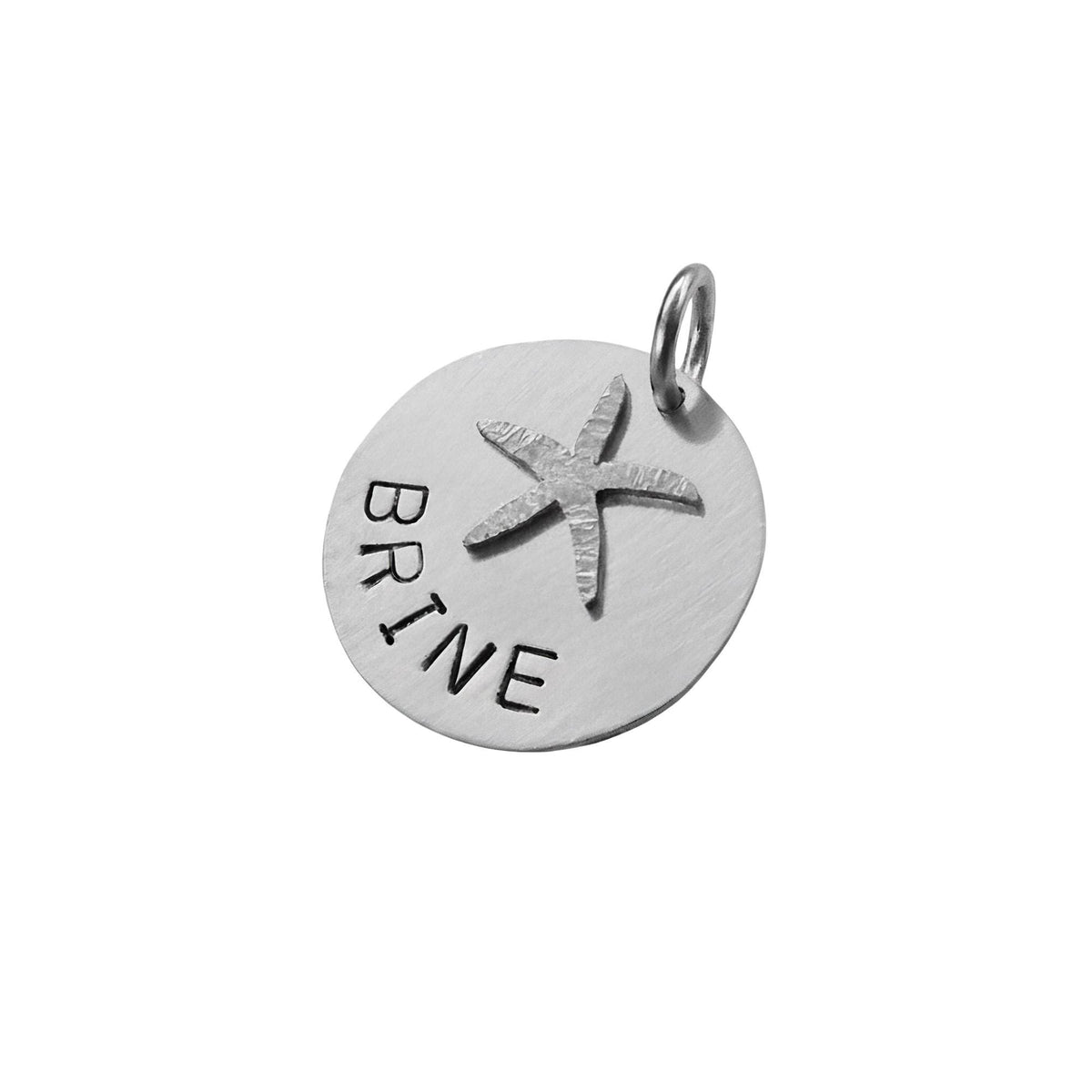 The Celestial Mariner Token | Artisan Starfish Pet ID & Custom Dog Tag, alternate angle