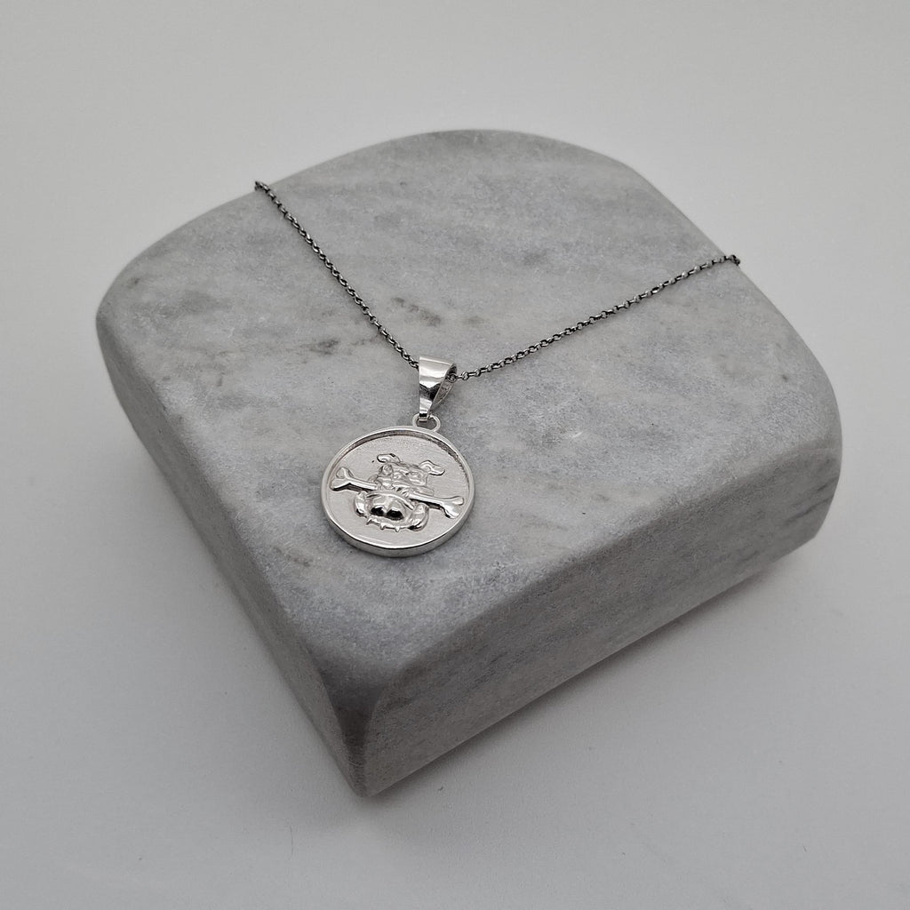 Boxer Dog Charm Necklace | Loyal Guardian Talisman, alternate angle