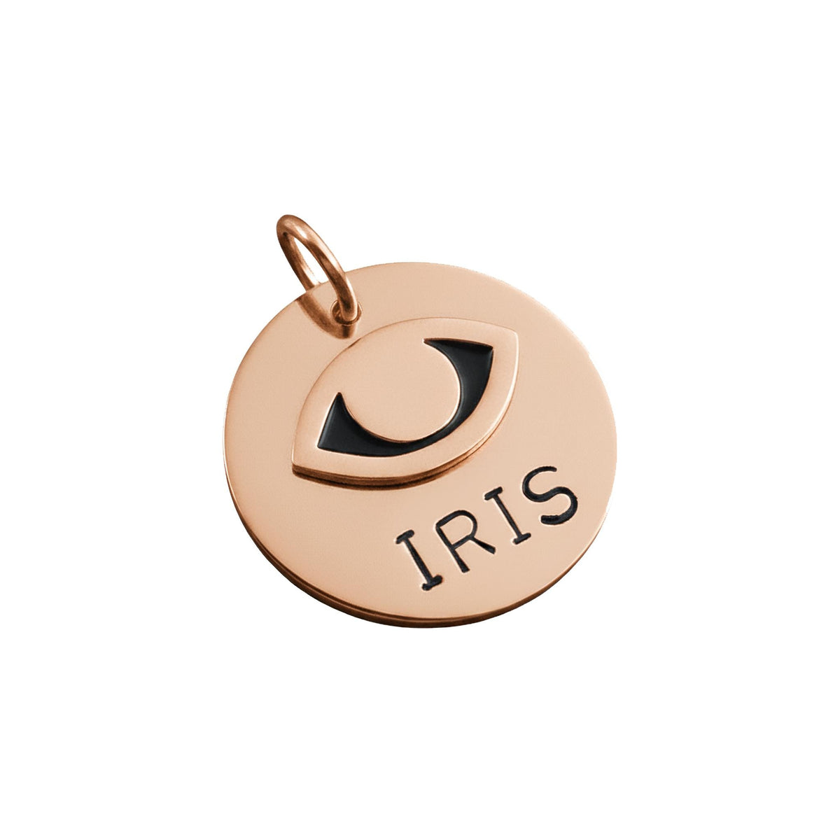 The Guardian's Gaze Token | Artisan Evil Eye Pet ID & Custom Protection Tag, in Copper with Copper Top finish