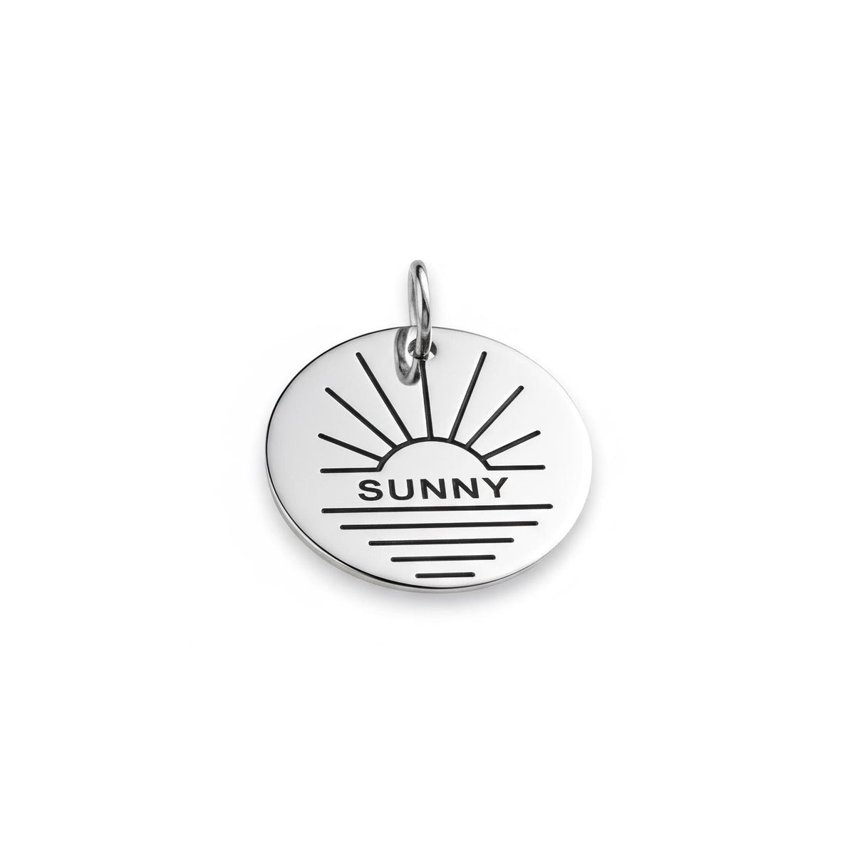 Sun Dog Tag | Personalized Pet ID, styled view
