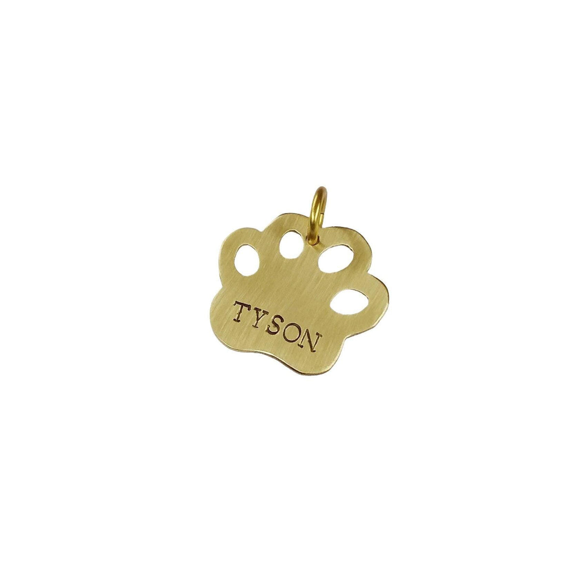 The Companion's Mark | Artisan Paw Print Pet ID & Custom Tag, front view