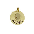 The Cosmic Voyager Token | Artisan Alien Pet ID & Custom Tag, front view