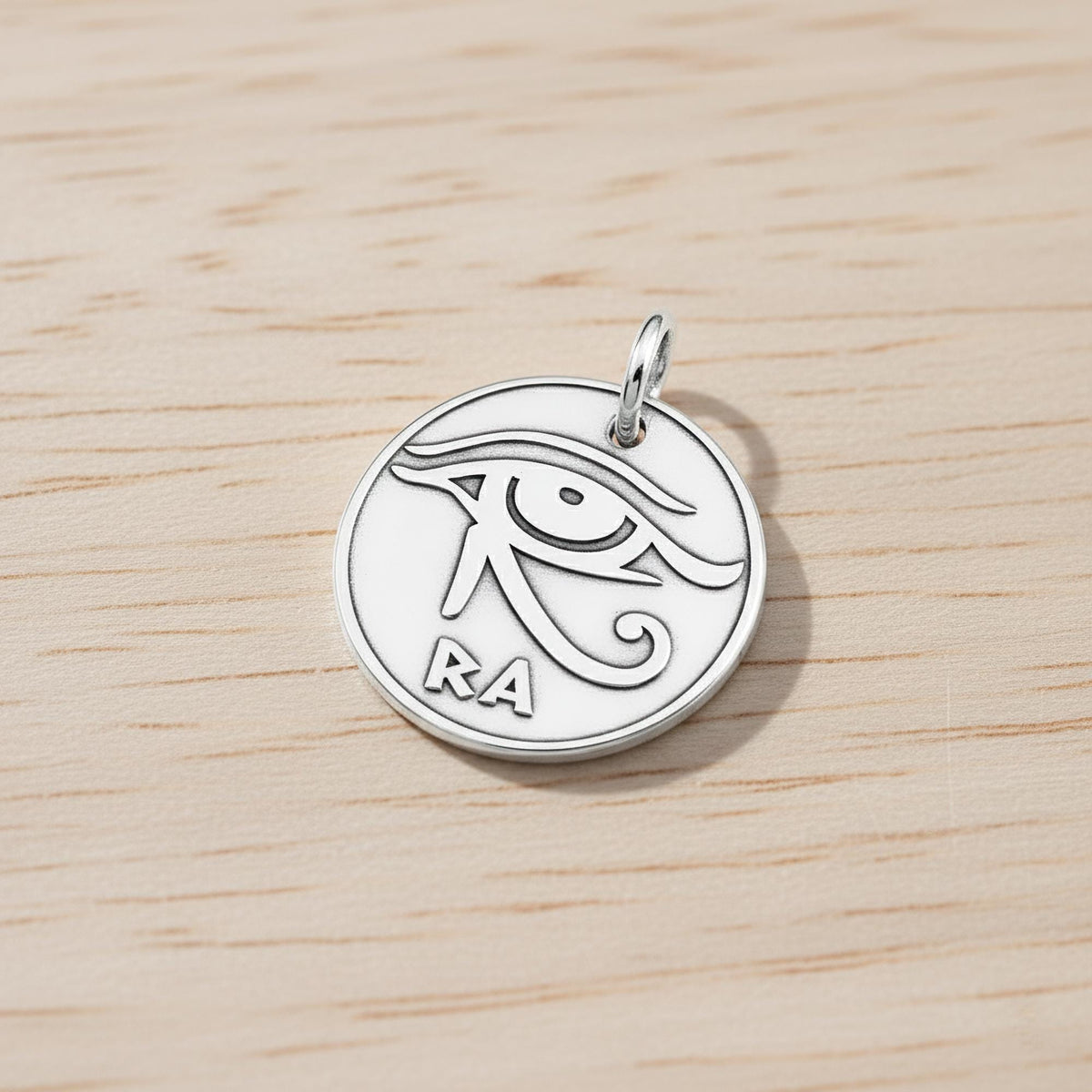 Eye of Horus Dog Tag | Custom Engraved Pet ID Collar Charm, additional detail