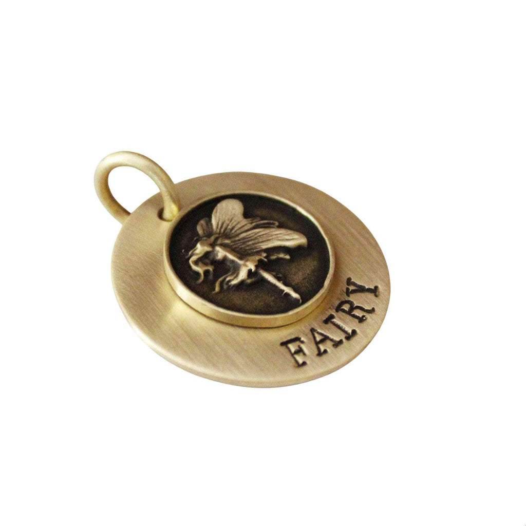 The Enchanted Guardian Token | Artisan Fairy Pet ID & Custom Dog Tag, styled view