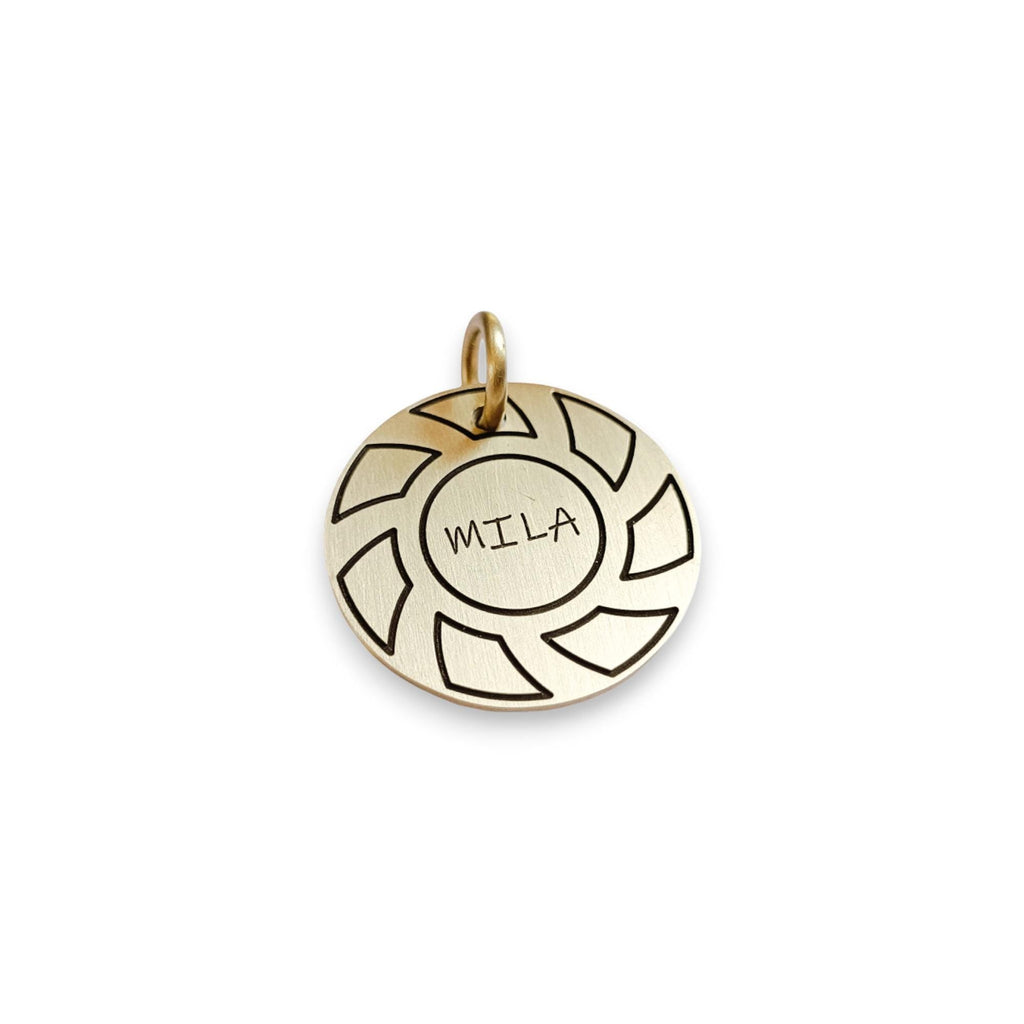 The Momentum Token | Artisan Gear Pet ID & Custom Engraved Dog Tag, alternate angle