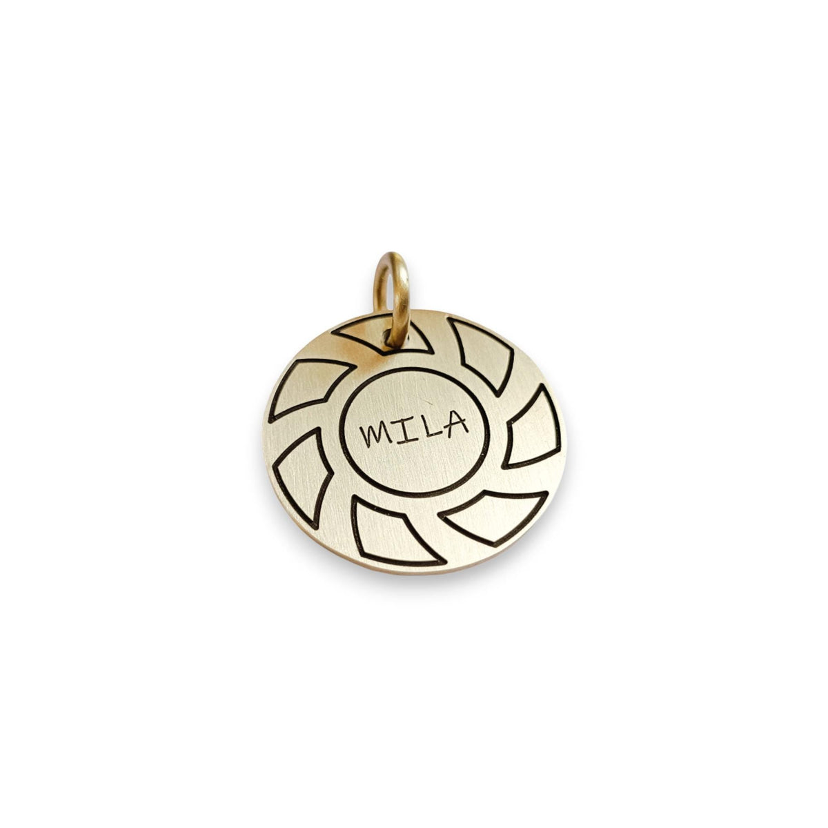 The Momentum Token | Artisan Gear Pet ID & Custom Engraved Dog Tag, alternate angle