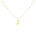 Dragonfly Charm Necklace | Symbol of Transformation, in Yellow Gold Plated finish