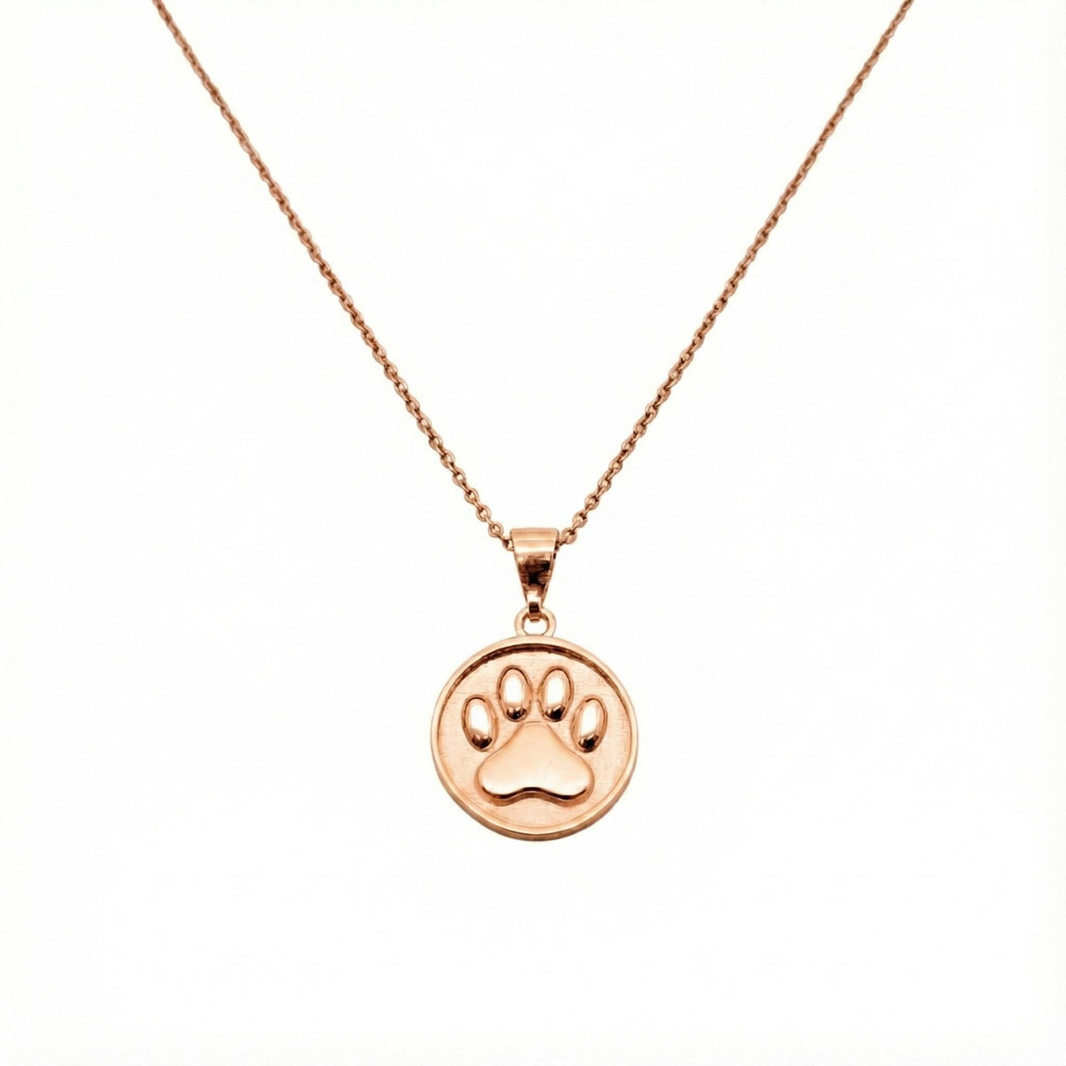 Paw Print Pendant | Pet Memorial Charm, alternate angle