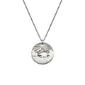 Bear Silhouette Necklace | Mountain Wilderness Talisman, front view