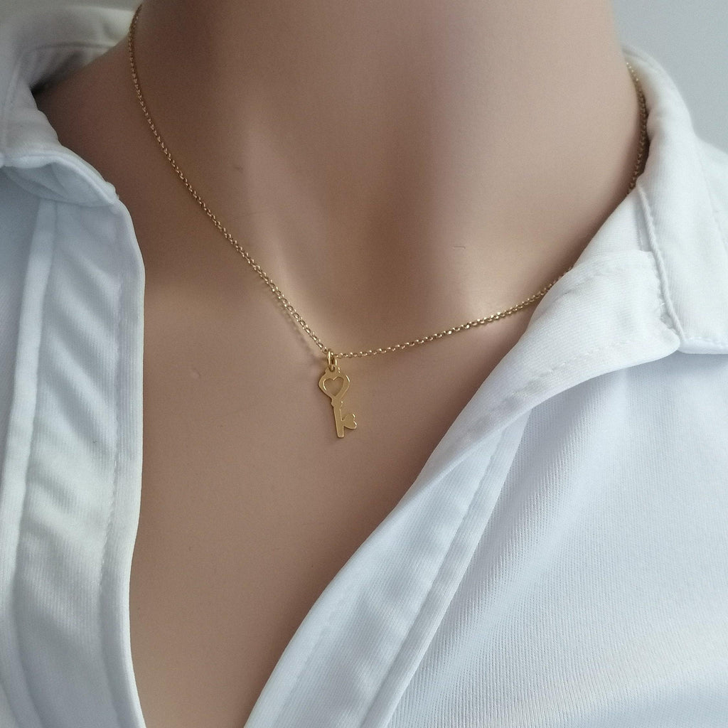Dainty Key Necklace | Symbol of New Beginnings, additional detail