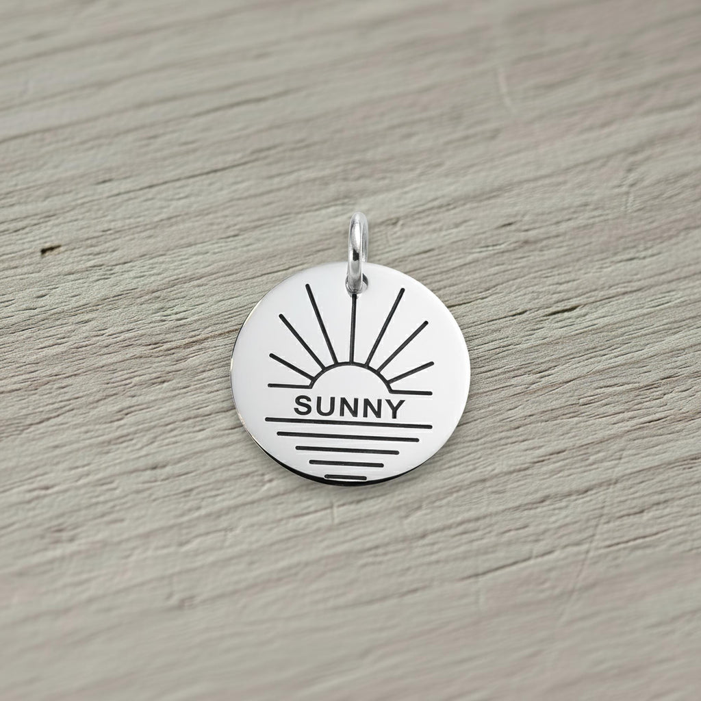 Sun Dog Tag | Personalized Pet ID, additional detail