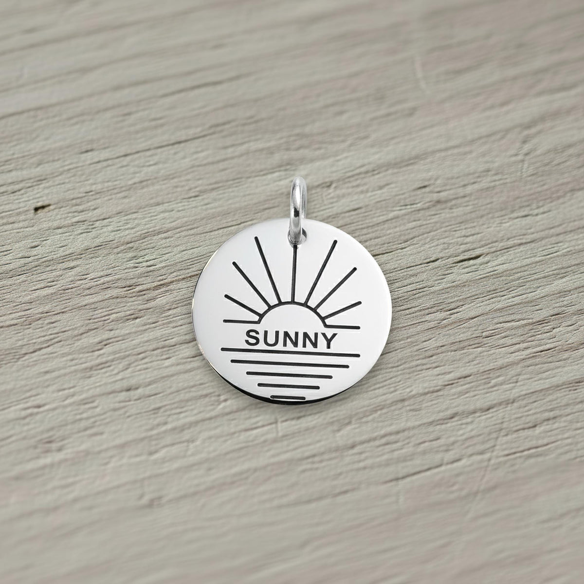 Sun Dog Tag | Personalized Pet ID, additional detail