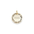 The Meadow Blossom Token | Artisan Floral Pet ID & Custom Engraved Dog Tag, front view