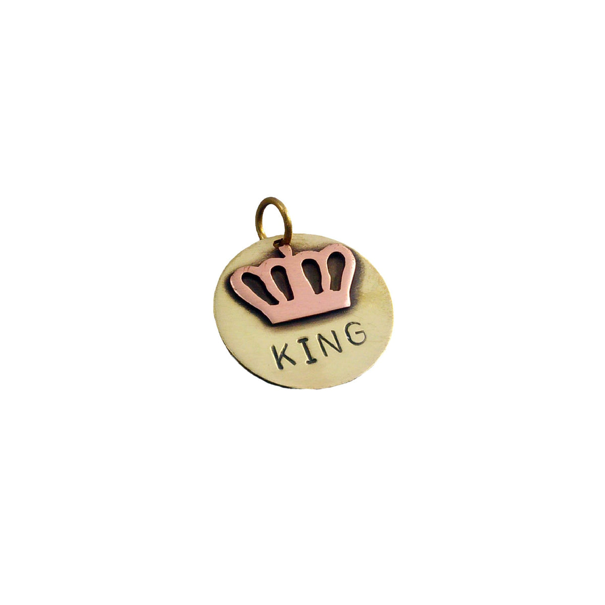 The Sovereign's Token | Artisan King Crown Pet ID & Custom Dog Tag, close-up detail