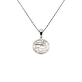 Bull Leaping Necklace: Minoan Coin Pendant Gold Plated Silver, front view