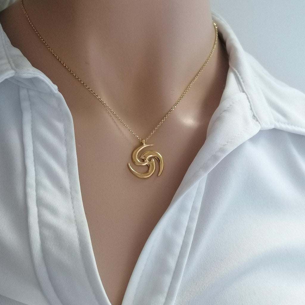 Tomoe Necklace | Cosmic Balance Talisman, alternate angle