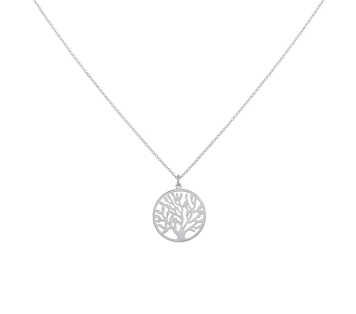 Tree of Life Necklace | Solid Gold Heritage Pendant | Family Roots Spiritual Jewelry, close-up detail