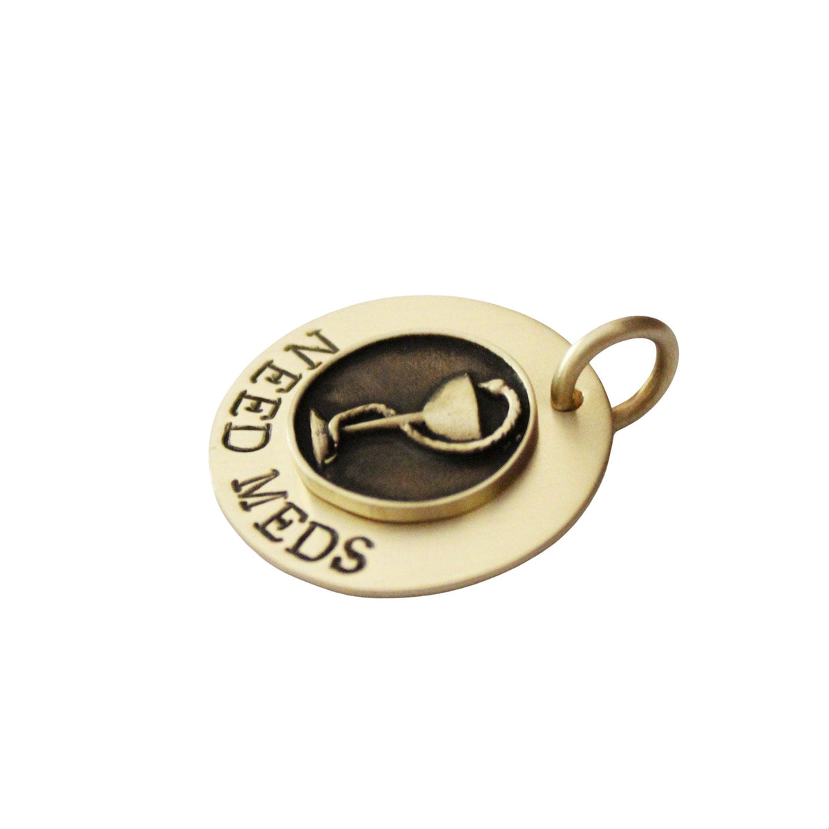 The Lifeline Sigil | Artisan Medical Alert Pet ID & Custom Engraved Dog Tag, styled view