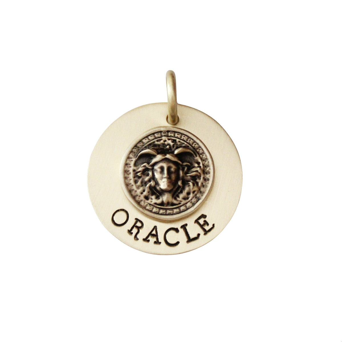 The Seer Sigil | Artisan Oracle Pet ID & Custom Engraved Dog Tag, front view