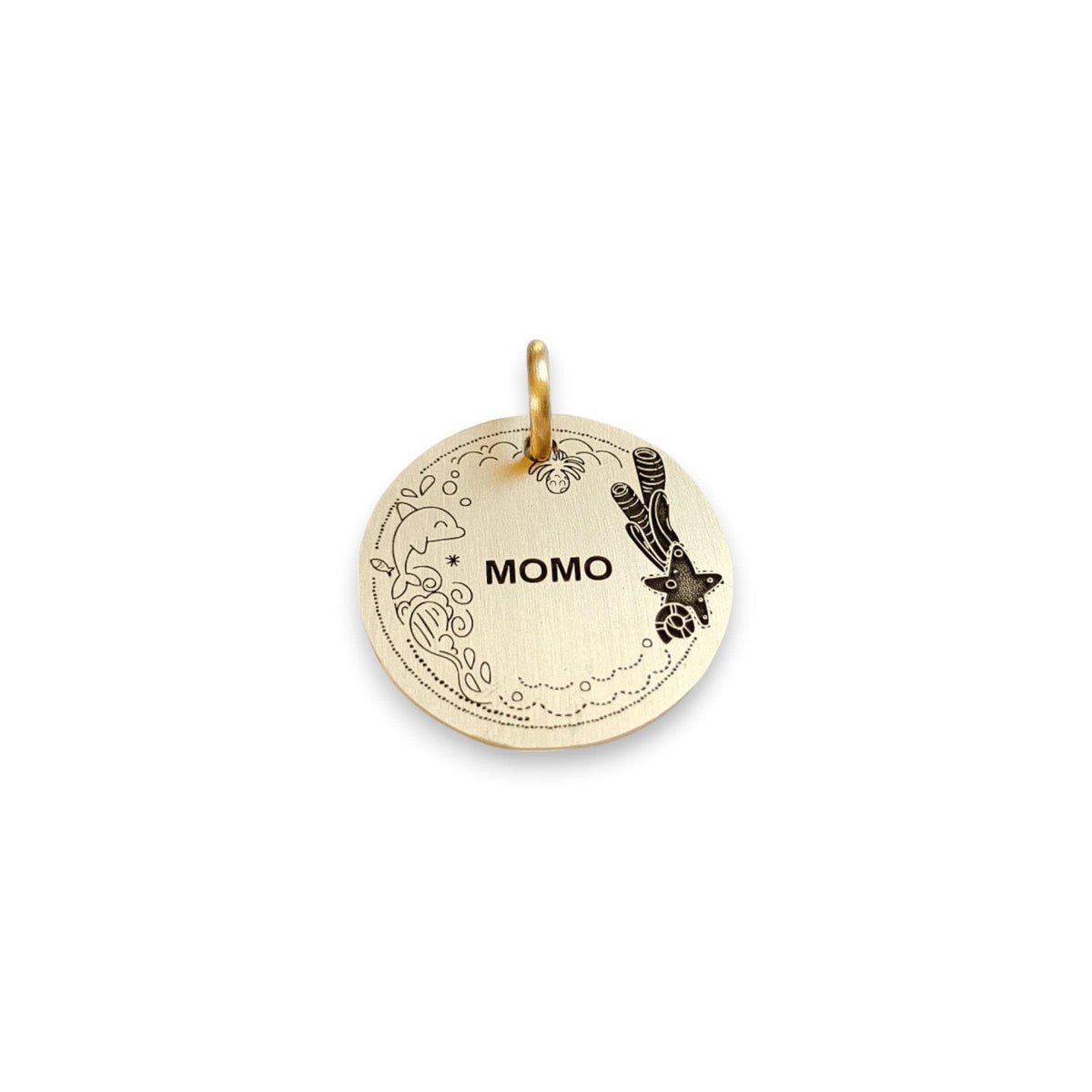The Oceanic Adventure Token | Artisan Marine Pet ID & Custom Engraved Dog Tag, alternate angle
