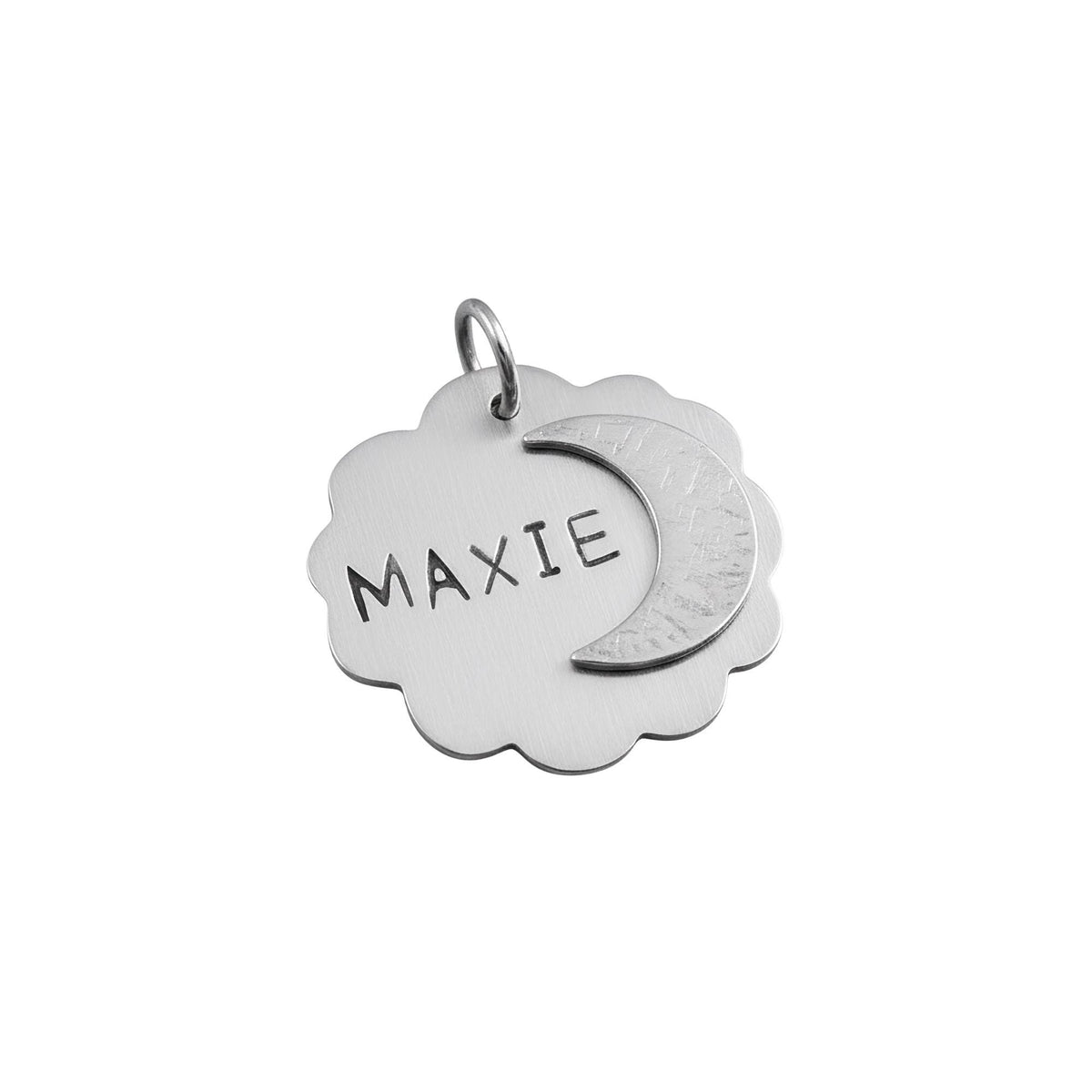 The Celestial Alignment Token | Artisan Moon & Cloud Pet ID, alternate angle