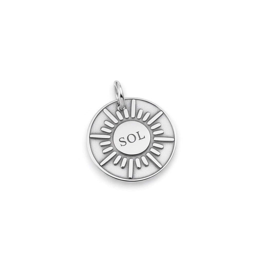 Sunburst Dog Tag | Custom Engraved Pet ID Collar Charm, alternate angle