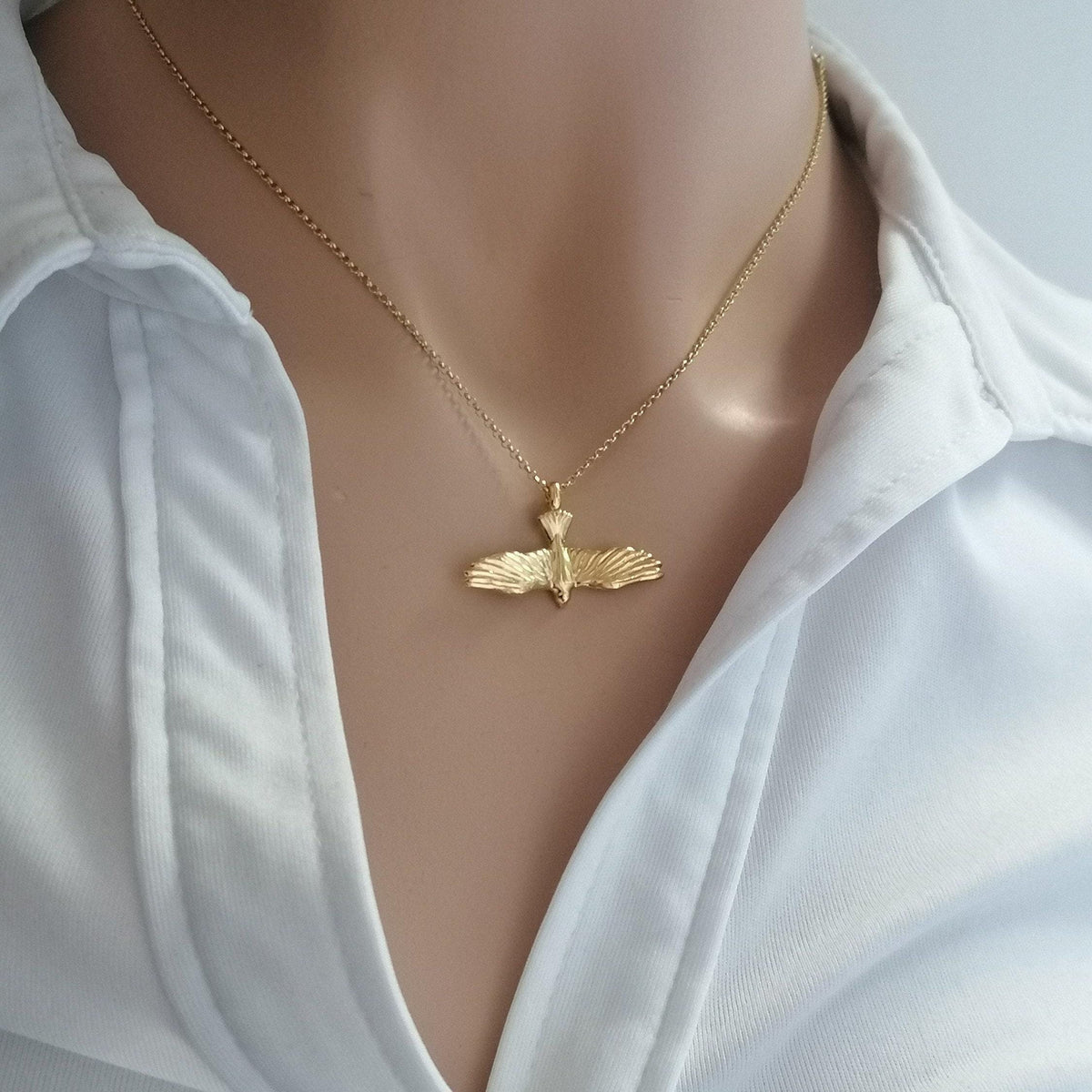 Dove Necklace | Symbol of Peace & Renewal, front view