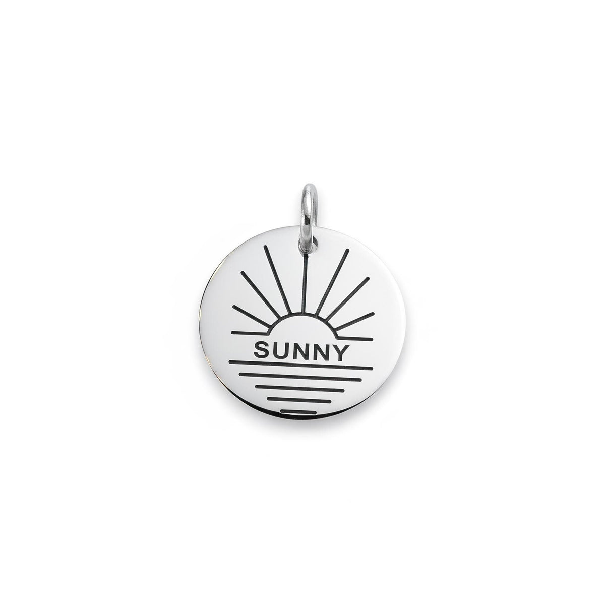 Sun Dog Tag | Personalized Pet ID, close-up detail