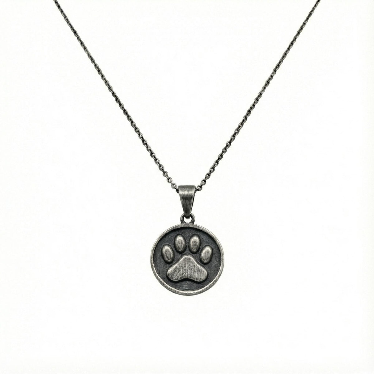 Paw Print Pendant | Pet Memorial Charm, styled view
